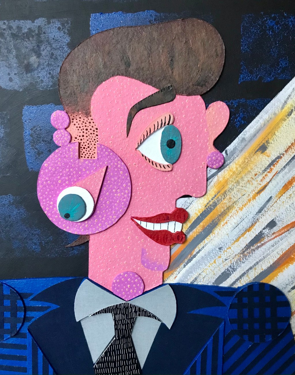 L&rsquo;insertion, 100 x 70 cm, 2022.&nbsp;(Vendu)